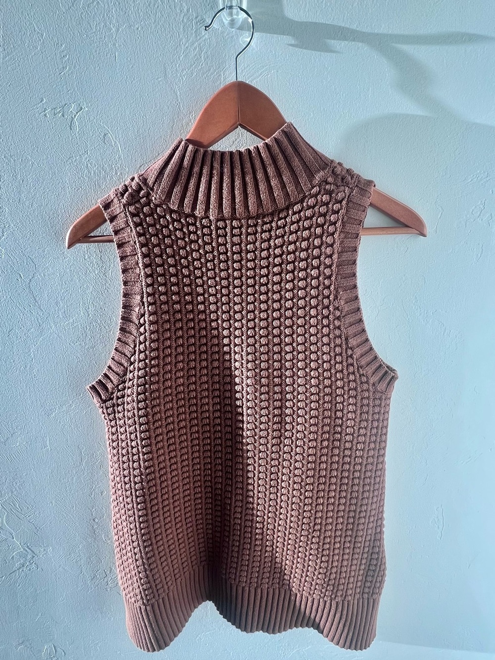 French Connection Mozart Popcorn Sleeveless Sweater Vest- M